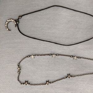 Star and moon chokers